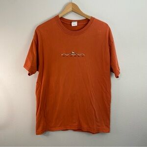 Vintage Hanes Beefy Alaska Moose‎ Orange T-shirt Woman’s Large